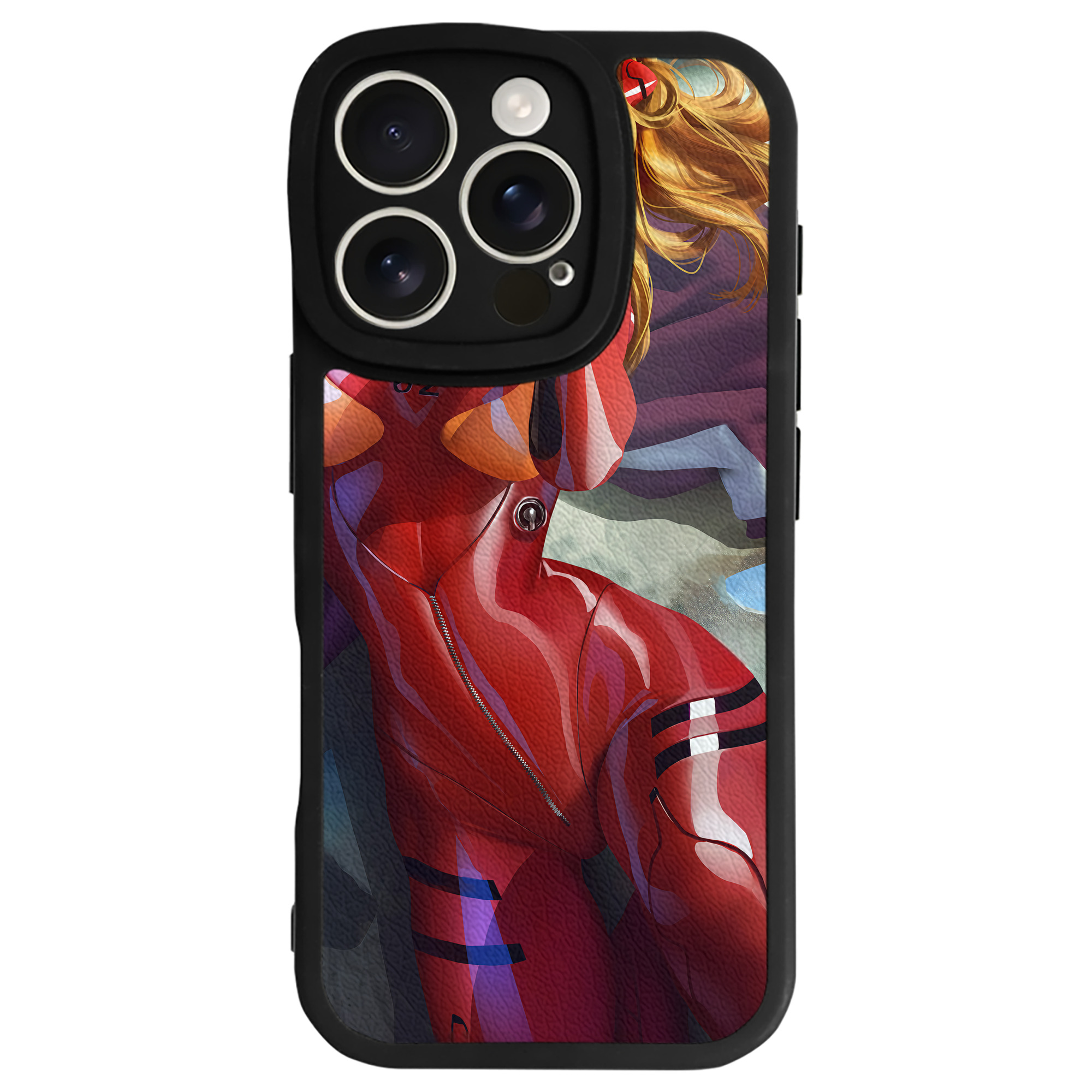 （画像用） EVA 新世紀エヴァンゲリオン 【iPhone 16シリーズ対応】シリコンスマホケース（レザー調） 材質：シリコン